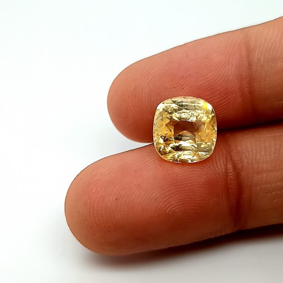 Yellow Sapphire (Pukhraj) 5.94 Ct Best Quality Yellow Sapphire (Pukhraj) 5.94 Ct Best Quality